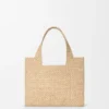Small Loewe Font Tote in Raffia Small Loewe Font Tote in Raffia