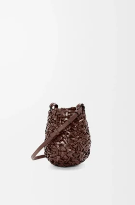 Small Nest Basket Bag in Calfskin
