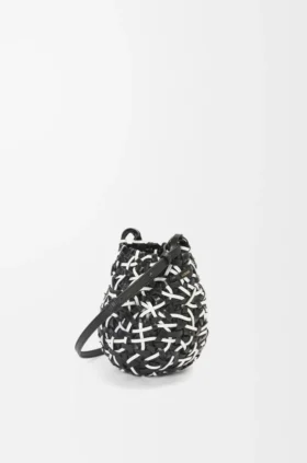 Small Nest Basket Bag in Calfskin
