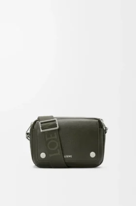 Small Pebble Messenger Bag in Supple Grained Calfskin Small Pebble Messenger Bag in Supple Grained Calfskin