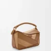 Small Puzzle Bag in Classic Calfskin and Suede Small Puzzle Bag in Classic Calfskin and Suede