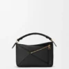 Small Puzzle Bag in Classic Calfskin and Suede Small Puzzle Bag in Classic Calfskin and Suede