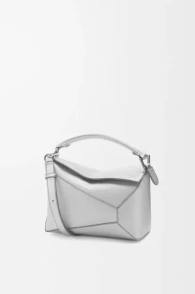 Small Puzzle Edge Bag in Laminated Lambskin