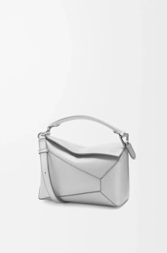 Small Puzzle Edge Bag in Laminated Lambskin Small Puzzle Edge Bag in Laminated Lambskin