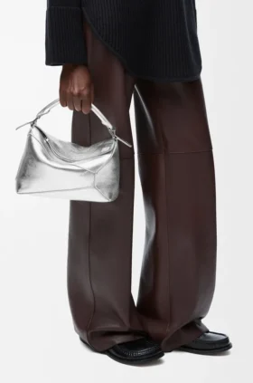 Small Puzzle Edge Bag in Laminated Lambskin