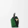 Small Puzzle Edge Bag in Raffia and Calfskin Small Puzzle Edge Bag in Raffia and Calfskin