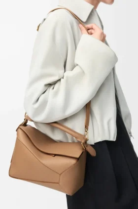 Small Puzzle Edge Bag in Soft Grained Calfskin