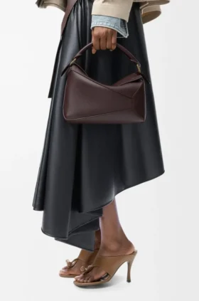 Small Puzzle Edge Bag in Soft Grained Calfskin