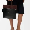 Small Switch Tote in Paper Calf and Suede Small Switch Tote in Paper Calf and Suede