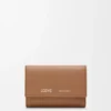Small Vertical Wallet in Smooth and Grained Calfskin Small Vertical Wallet in Smooth and Grained Calfskin