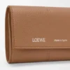 Small Vertical Wallet in Smooth and Grained Calfskin Small Vertical Wallet in Smooth and Grained Calfskin
