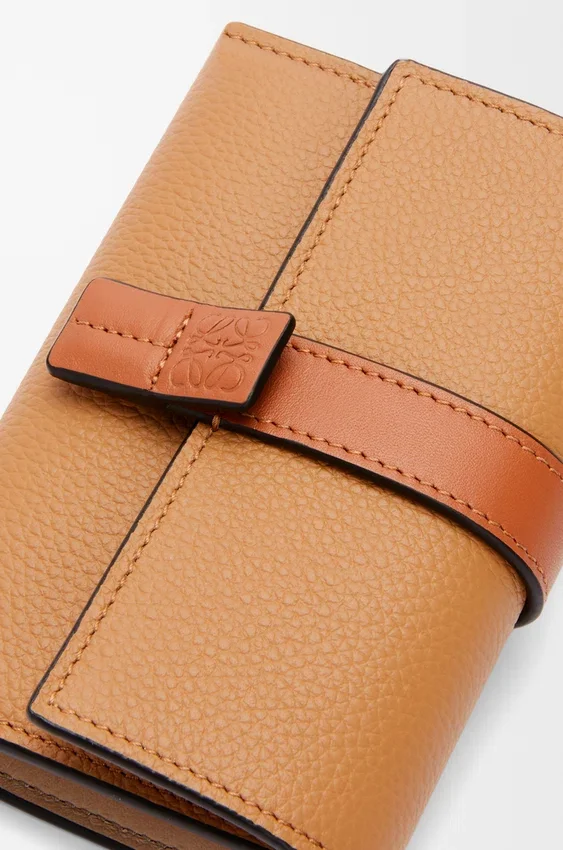 Small Vertical Wallet in Soft Grained Calfskin Small Vertical Wallet in Soft Grained Calfskin