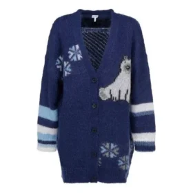 Ss21 Large Multi-Color Cardigan Navy Blue S359330Xbr-5095