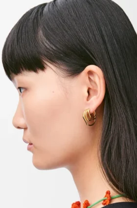 Stacked Hoop Earrings in Sterling Silver