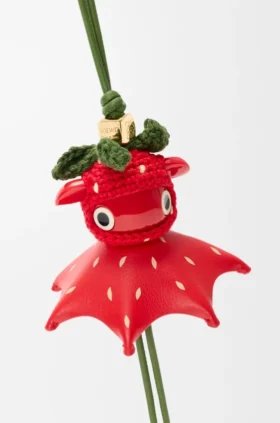 Strawberry Charm in Classic Calfskin Strawberry Charm in Classic Calfskin