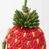 Strawberry Coin Purse in Raffia and Classic Calfskin Strawberry Coin Purse in Raffia and Classic Calfskin