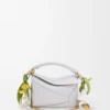 Strawberry Flower Charm in Classic Calfskin Strawberry Flower Charm in Classic Calfskin