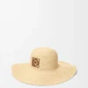 Sun Hat in Raffia and Calfskin Sun Hat in Raffia and Calfskin