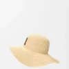 Sun Hat in Raffia and Calfskin Sun Hat in Raffia and Calfskin