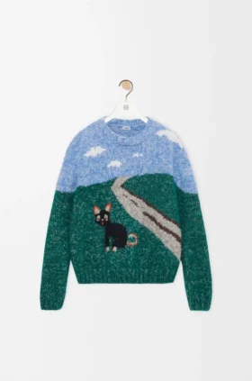 Sweater in Wool and Mohair