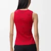 Tank Top in Stretch Cotton