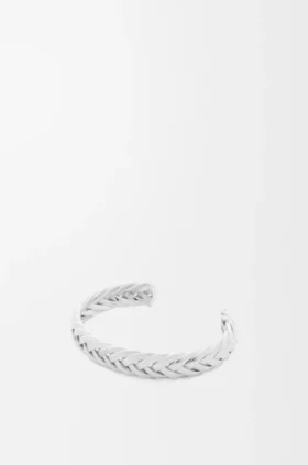 Thin Braided Cuff in Sterling Silver Thin Braided Cuff in Sterling Silver