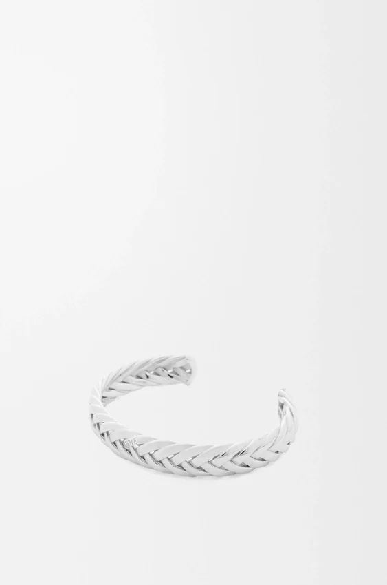 Thin Braided Cuff in Sterling Silver Thin Braided Cuff in Sterling Silver