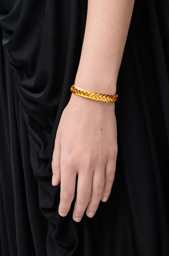 Thin Braided Cuff in Sterling Silver Thin Braided Cuff in Sterling Silver