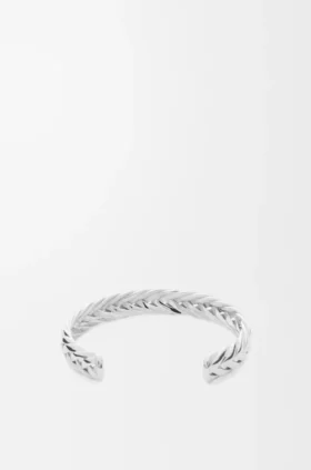 Thin Braided Cuff in Sterling Silver Thin Braided Cuff in Sterling Silver
