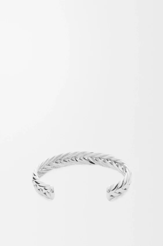Thin Braided Cuff in Sterling Silver Thin Braided Cuff in Sterling Silver