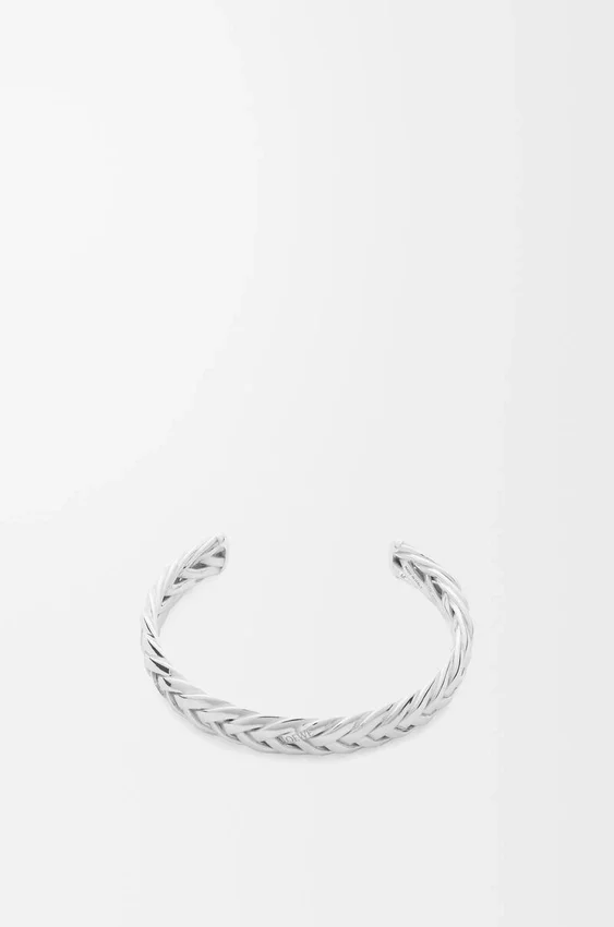 Thin Braided Cuff in Sterling Silver Thin Braided Cuff in Sterling Silver