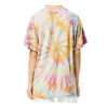 Tie Dye Smiling Face Printing Short Sleeve Unisex Multicolor H616341X79-9990