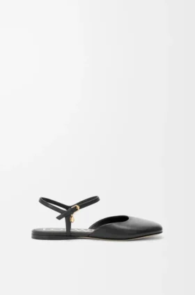 Toy Ankle Strap Ballerina in Lambskin