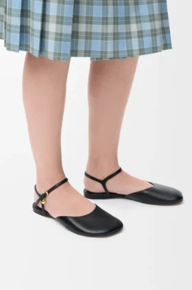 Toy Ankle Strap Ballerina in Lambskin