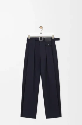 Trousers in Cotton and Silk