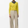 Trousers in Cotton and Silk