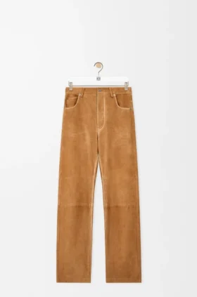 Trousers in Suede Goatskin