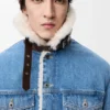 Trucker Jacket in Denim and Shearling Trucker Jacket in Denim and Shearling