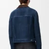 Trucker Jacket in Suede Goat Skin Trucker Jacket in Suede Goat Skin