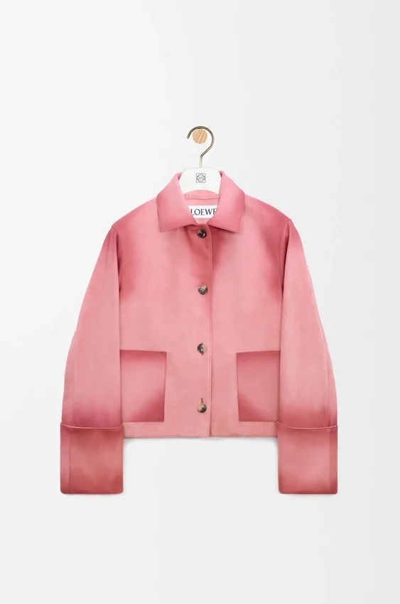 Turn-Up Jacket in Suede Lambskin Turn-Up Jacket in Suede Lambskin