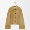 Turn-Up Jacket in Suede Lambskin Turn-Up Jacket in Suede Lambskin