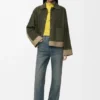 Turn-Up Jacket in Suede Lambskin Turn-Up Jacket in Suede Lambskin