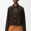 Turn-Up Jacket in Suede Lambskin Turn-Up Jacket in Suede Lambskin
