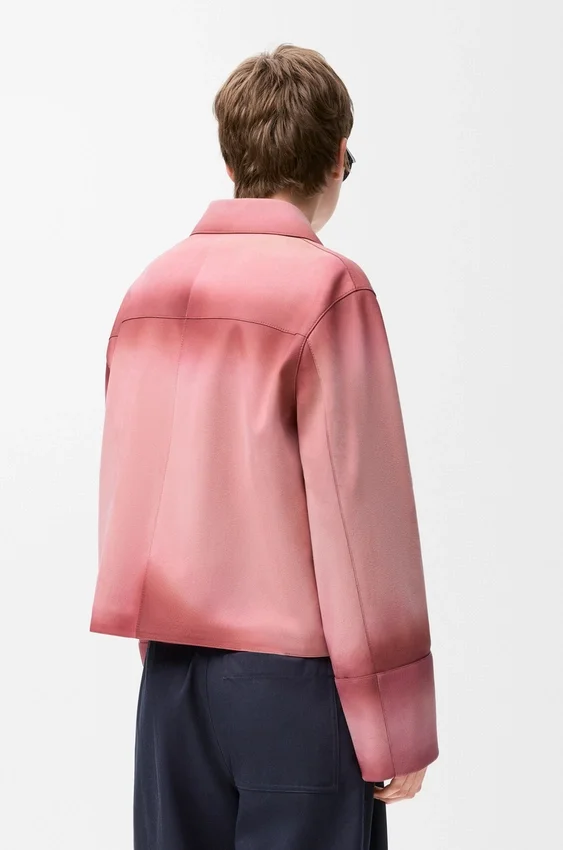 Turn-Up Jacket in Suede Lambskin Turn-Up Jacket in Suede Lambskin
