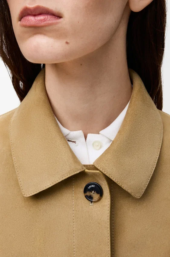 Turn-Up Jacket in Suede Lambskin Turn-Up Jacket in Suede Lambskin