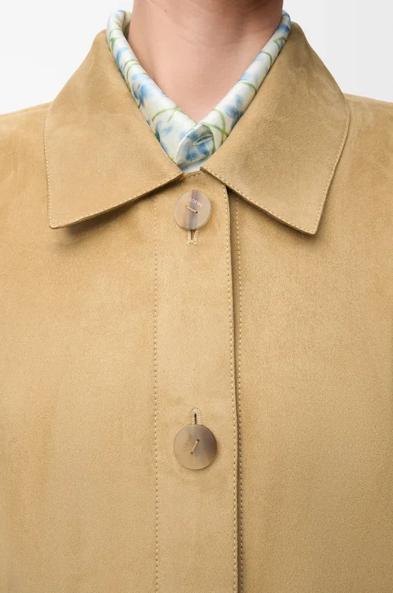 Turn-Up Jacket in Suede Lambskin Turn-Up Jacket in Suede Lambskin