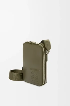 Vertical Crossbody Pocket in Satin Calfskin