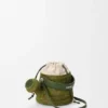 Watering Can Bag in Raffia and Calfskin Watering Can Bag in Raffia and Calfskin