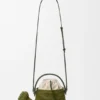 Watering Can Bag in Raffia and Calfskin Watering Can Bag in Raffia and Calfskin