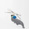 Whale with Kid Bauble in Blown Glass